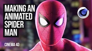 Making 3D Spider-man Animation (Into The Spider-Verse style) with Cinema 4D & After Effects Tutorial