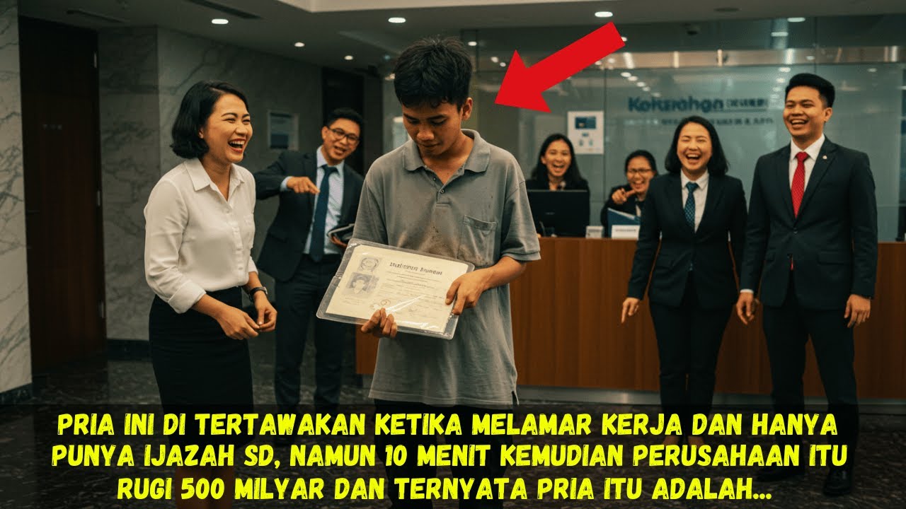 PRIA INI AWALNYA DITERTAWAKAN HANYA KARENA LULUSAN SD, 10 MENIT KEMUDIAN PERUSAHAAN ITU RUGI 500M