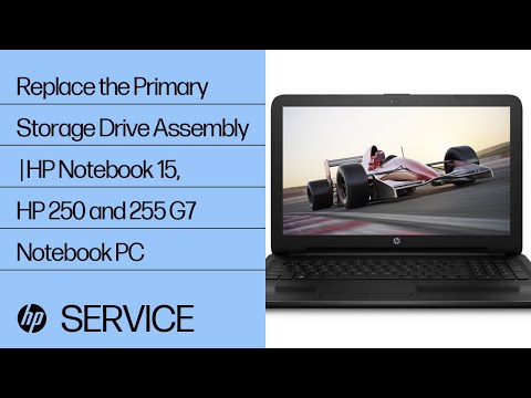 Replace the Primary Storage Drive Assembly | HP Notebook 15, HP 250 and 255 G7 Notebook PC | HP