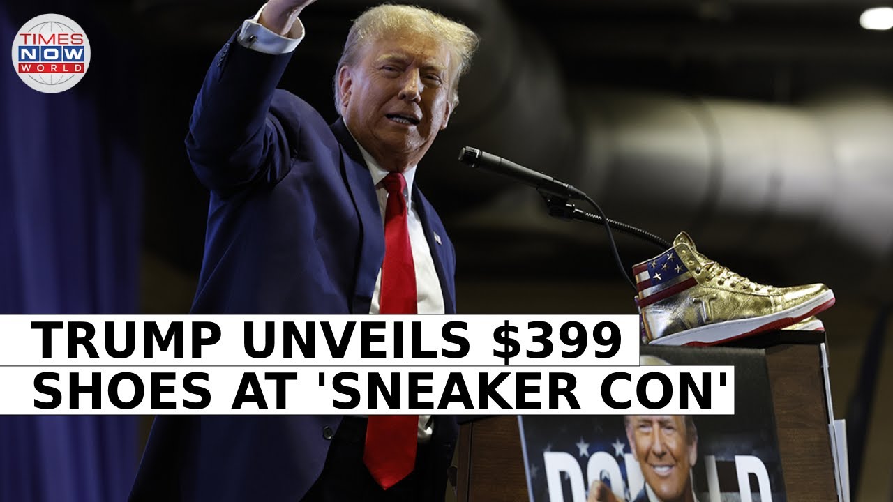 US Elections 2024: Donald Trump Unveils $399 Branded Shoes At 'Sneaker ...