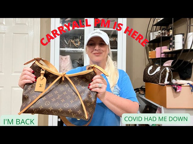 LOUIS VUITTON CARRYALL PM IS HERE!! COVID HAS HAD ME DOWN! 