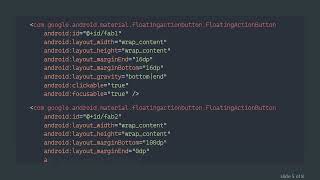 How to Properly Use CoordinatorLayout to Stack Floating Action Buttons in Android