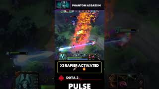X1 RAPIER ACTIVATED 🗡️🔥 | Phantom Assassin x4 Rapier 58 Kills Comeback | Dota 2 Shorts