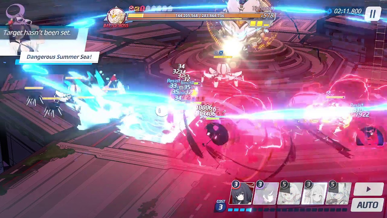 [Blue Archive] Yellow Tiphareth Floor 109 UE40 Mika Attempt 2