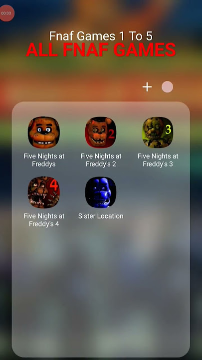 I got all mobile fnaf games!