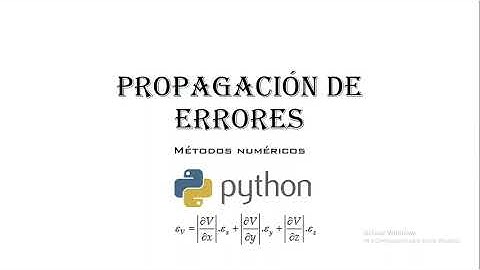 Propagación de errores - Métodos Numéricos con Python