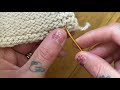 How to weave in ends using duplicate stitch