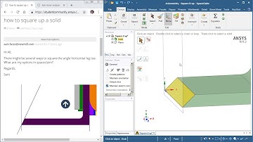 How to square up a solid using SpaceClaim Move tool
