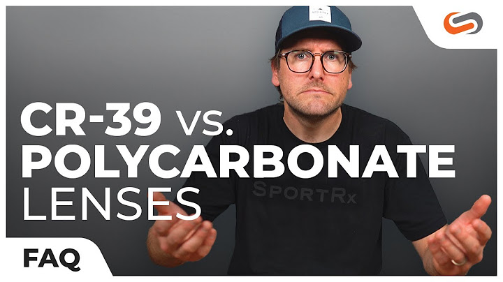 Lenti in policarbonato VS CR 39 | SportRx