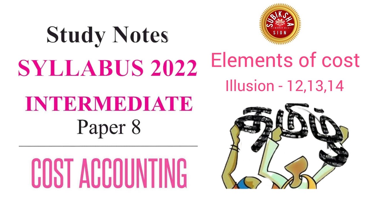 #il-12,13,14 cma inter cost accounting new syllabus 2022 illust 12,13 ...