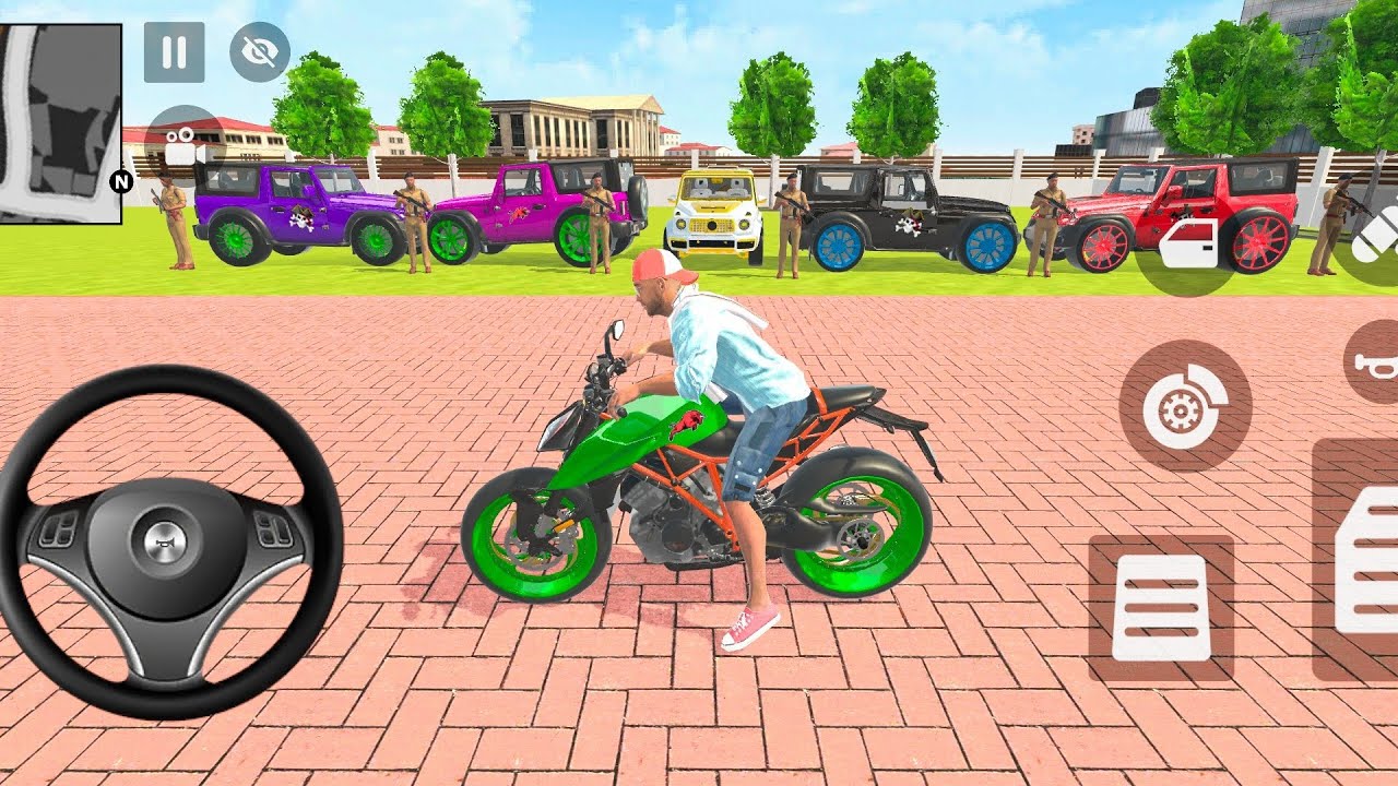 🎮 Franklin order by 4️⃣ modified Mahindra Thar🤩 and G Wagon in Indian 🇮🇳 Theift Auto Simulator!!! 🎮