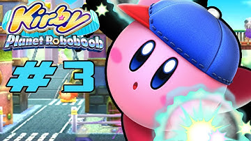 Kirby: Planet Robobot 3DS - 100% Walkthrough Part 3 Resolution Road [1/2]