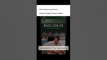 POV: You took a nap while your crypto bot snagged 3X Gems on Solana