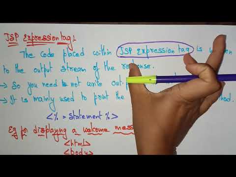 JSP Expression Tag | Scripting Elements | WT | Web Technology | Lec - 49 | Bhanu Priya