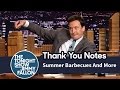 Thank You Notes: Summer Barbecues, Pop-Tarts