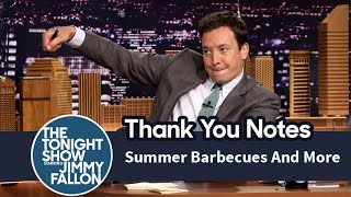Thank You Notes: Summer Barbecues, Pop-Tarts