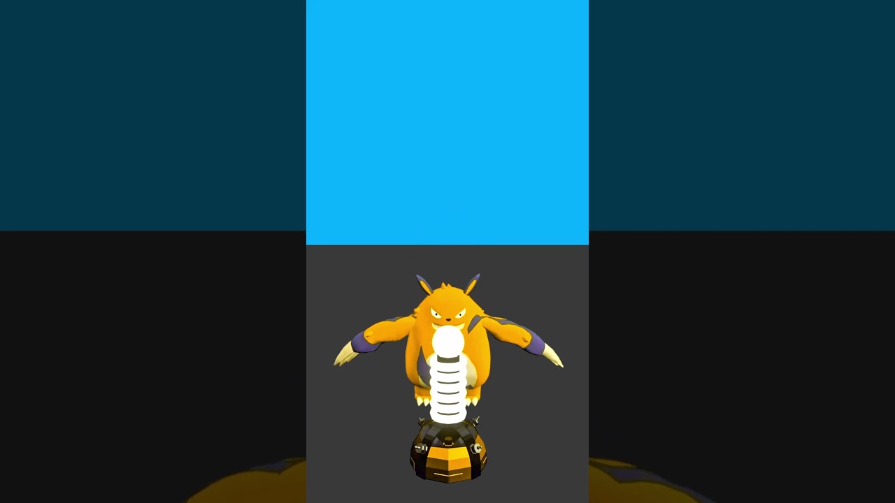 GRIZZBOLT charging animation 【blue】 