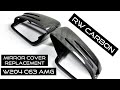 How To Replace Mirror Covers W204 C63 *CARBON FIBER MIRRORS*  *RW CARBON*
