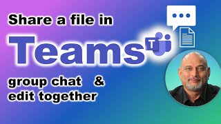How to share a file in Teams chat and edit together - no copy paste - file collaboration,  #shorts