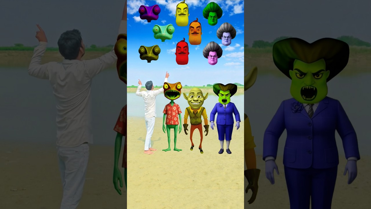 Scary Teacher 3D, Neighbour, Lizard &Me Correct Head Matching 