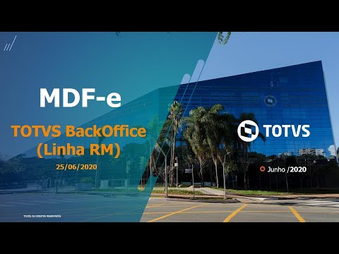 Webinar | MDF-e #TOTVS_Backoffice_Linha_RM
