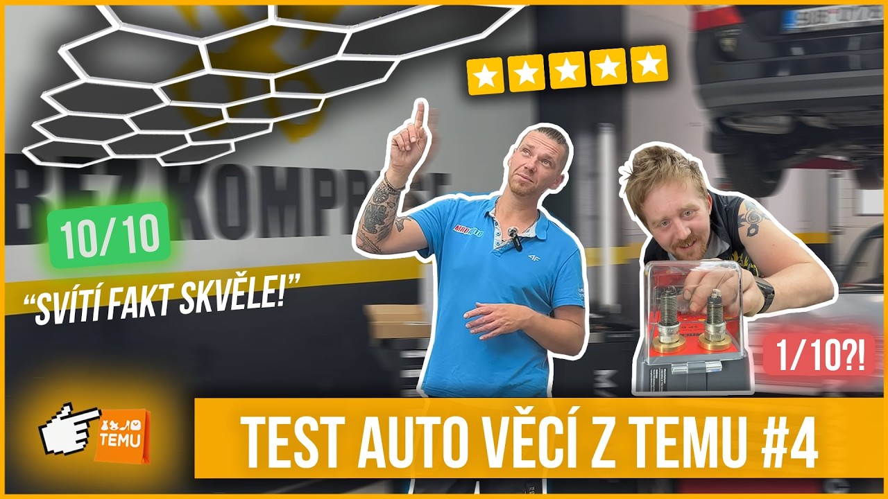 🔥 TEMU AUTOVĚCI – MEGA TEST! 🚗💡 Od Hexagonu po Osciloskop – Funguje to? 🔧 Většina 10/10 bodů – Díl 4
