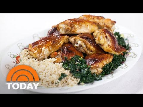 Baked Honey Hoisin Chicken With Stir-Fried Kale: Make It In A Wok! | TODAY