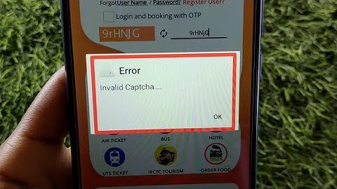 How to fix Error Invalid Captcha... problem solve in IRCT | Error Invalid Captcha...