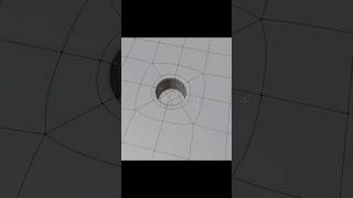 Easiest way to create Holes with Quad Topology #blender #topology #circle