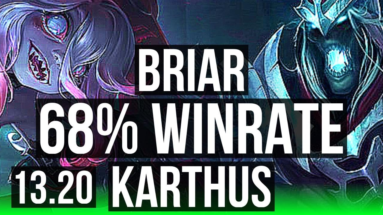 BRIAR vs KARTHUS (JNG), 68% winrate, Legendary, Comeback, KR Master