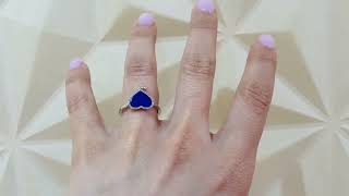 Video: Gold ring Lapislazuli OPAQUE STONES