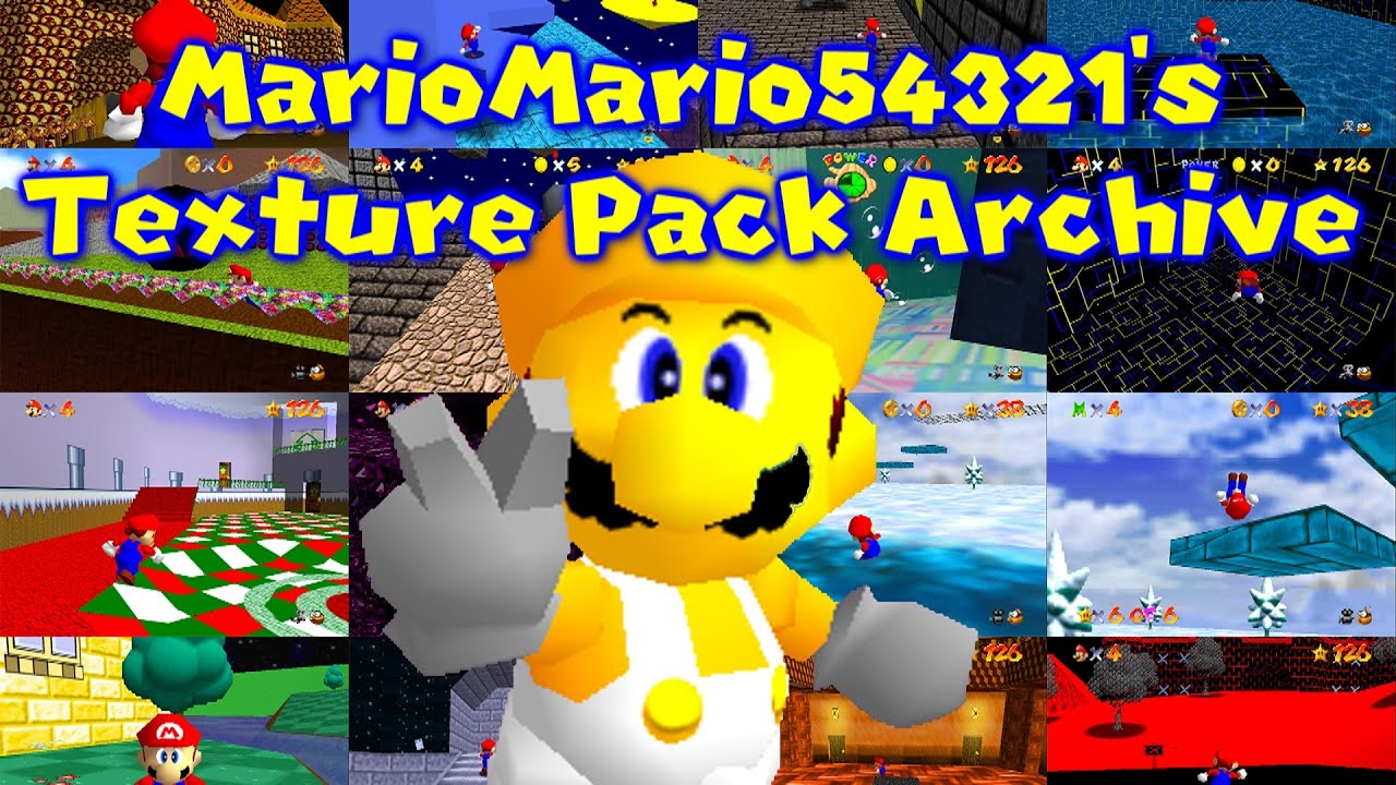 MarioMario54321's Texture Pack Archive (DOWNLOAD) - YouTube