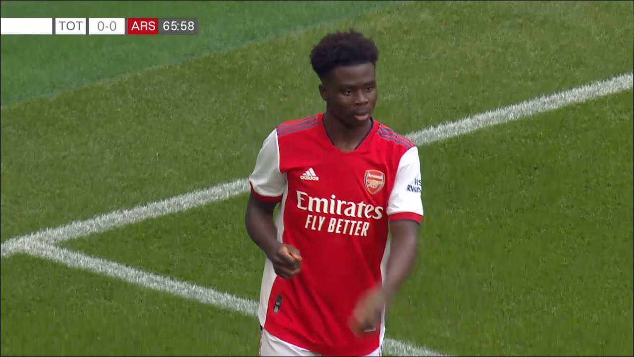 Bukayo Saka vs Tottenham (8/8/2021)