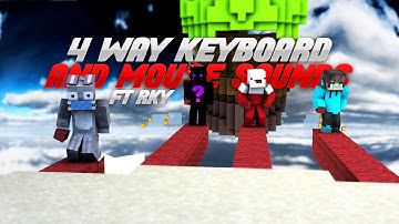 4 way keyboard and mouse sound “ASMR” | Glorious model o Godbridge w/ handcam