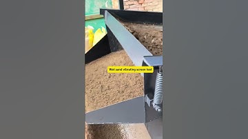 Wet sand vibrating screen #vibratingscreen #vibratingscreeningmachine #vibratingscreening #screen