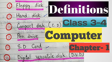 What is Floppy disk | What is Hard disk | What is Pen drive | What are S.D cards