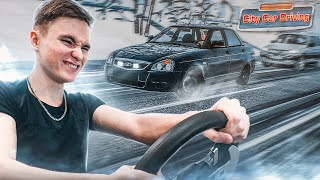 Сделал ВНЕШНИЙ тюнинг ОПЕРСКОЙ приоры! - City Car Driving с РУЛЕМ!! #MIKI