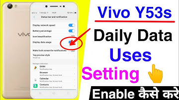 How To Show Network Data Speed On Vivo Y53s || Vivo Y53s Network Speed Setting