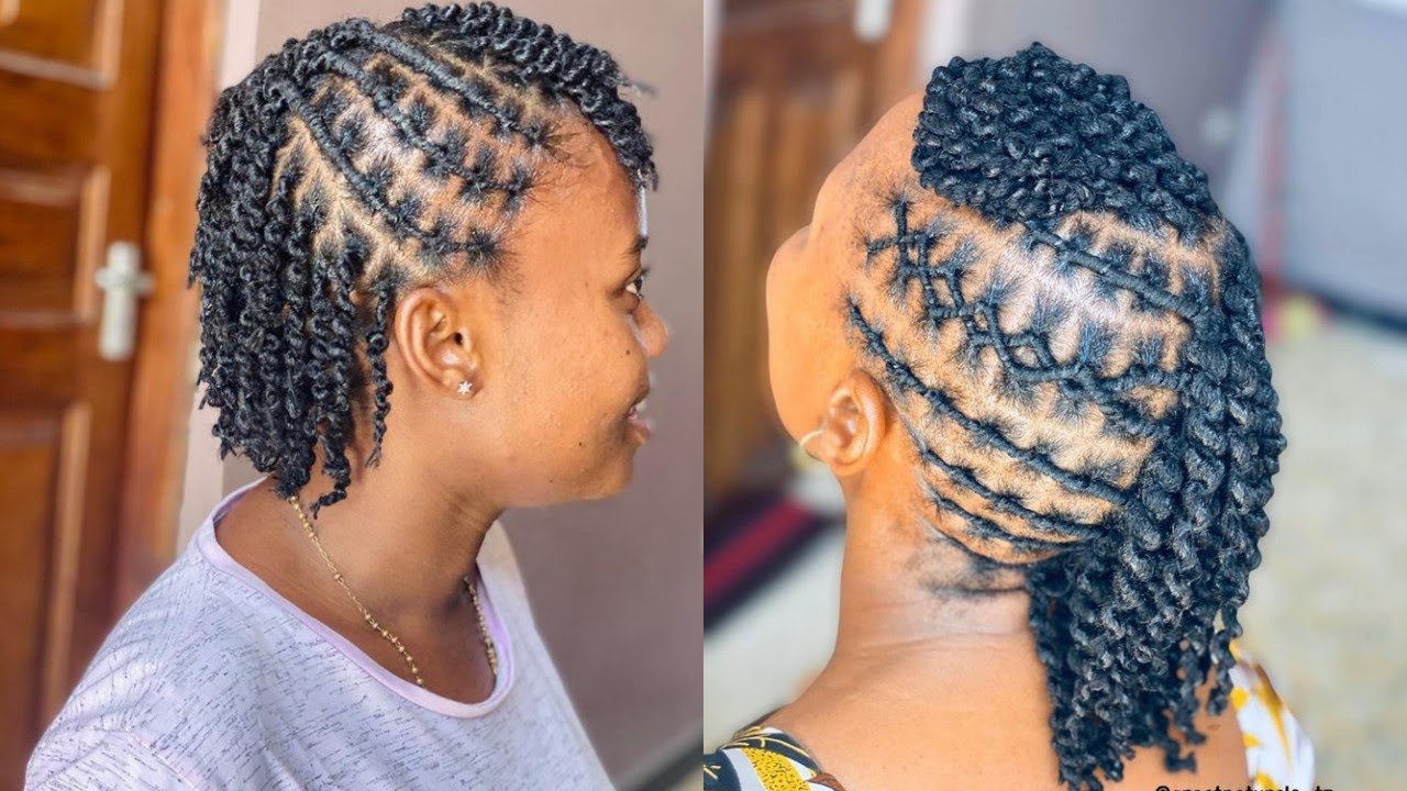 🔥Natural Hair Mini Fake Twist On Type 4 Short Natural Hair || Twists And  Styles Trending. ⭐️ - thptnganamst.edu.vn