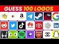 Guess The Logo in 3 Seconds Quiz😱🔥 | Can You Guess 100 Logos?