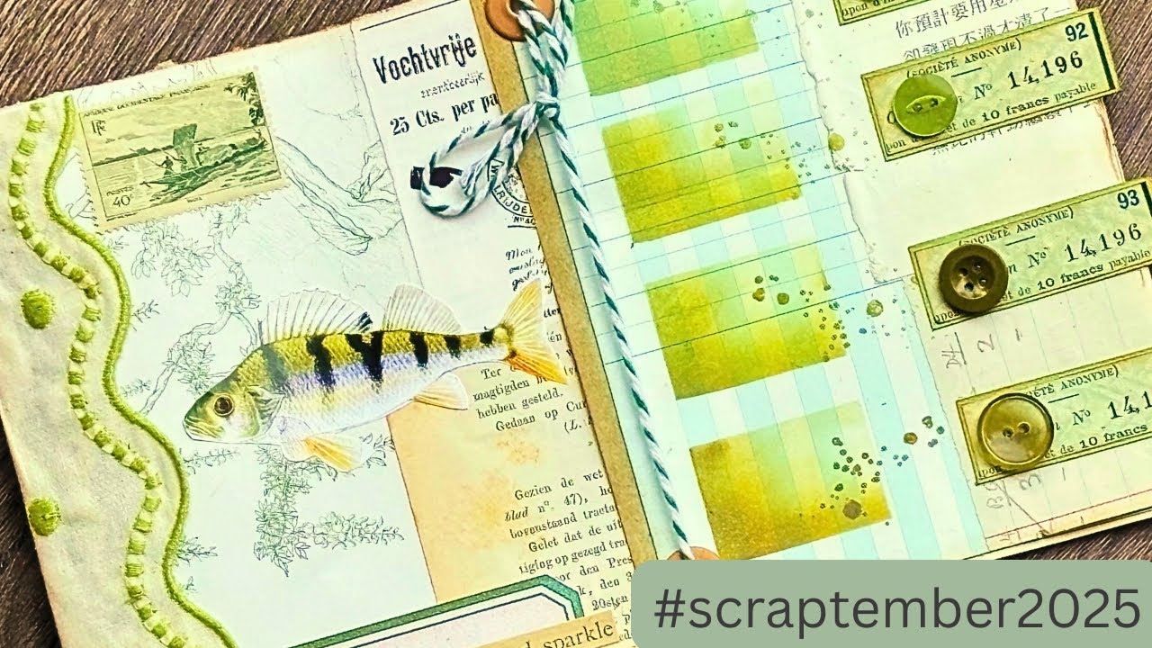 HOW TO MAKE FRANKENPAPER FROM SCRAPS - TWO GREEN PROJECTS IN ONE VIDEO #scraptember2025