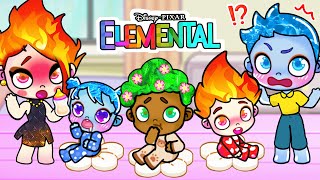 Ember and Wade from Elemental have Children! Fire vs Water in Avatar World | Toca Life Story