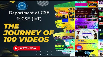 The Journey of  100 Videos - Dept.of CSE & CSE (IoT) - ACE Engineering College