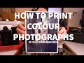 How to print colour photos in a darkroom