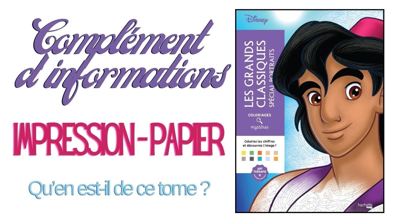 Coloriages mystères - les grands classiques disney t..8 - coloriez les  chiffres et découvrez l'image ! : Disney - Livres Coloriage