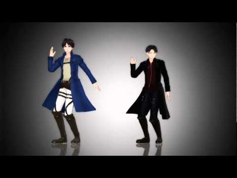 【MMD】 [ GLIDE ] Attack On Titan - ERen & levi Dance