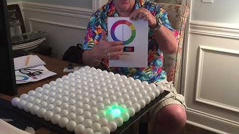 12 x 12 NeoPixel Ping Pong Ball Array (Using a Second Color -- Complementary)
