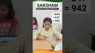 Abacus - 3 Digits Addition & Subtraction Amazing Video #maths #kids #study  #trending #shorts