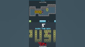 Push the Box Puzzle #150   #game #puzzlesolving #PushTheBox #Puzzle #pushbox #gamingchallenge #لعبة