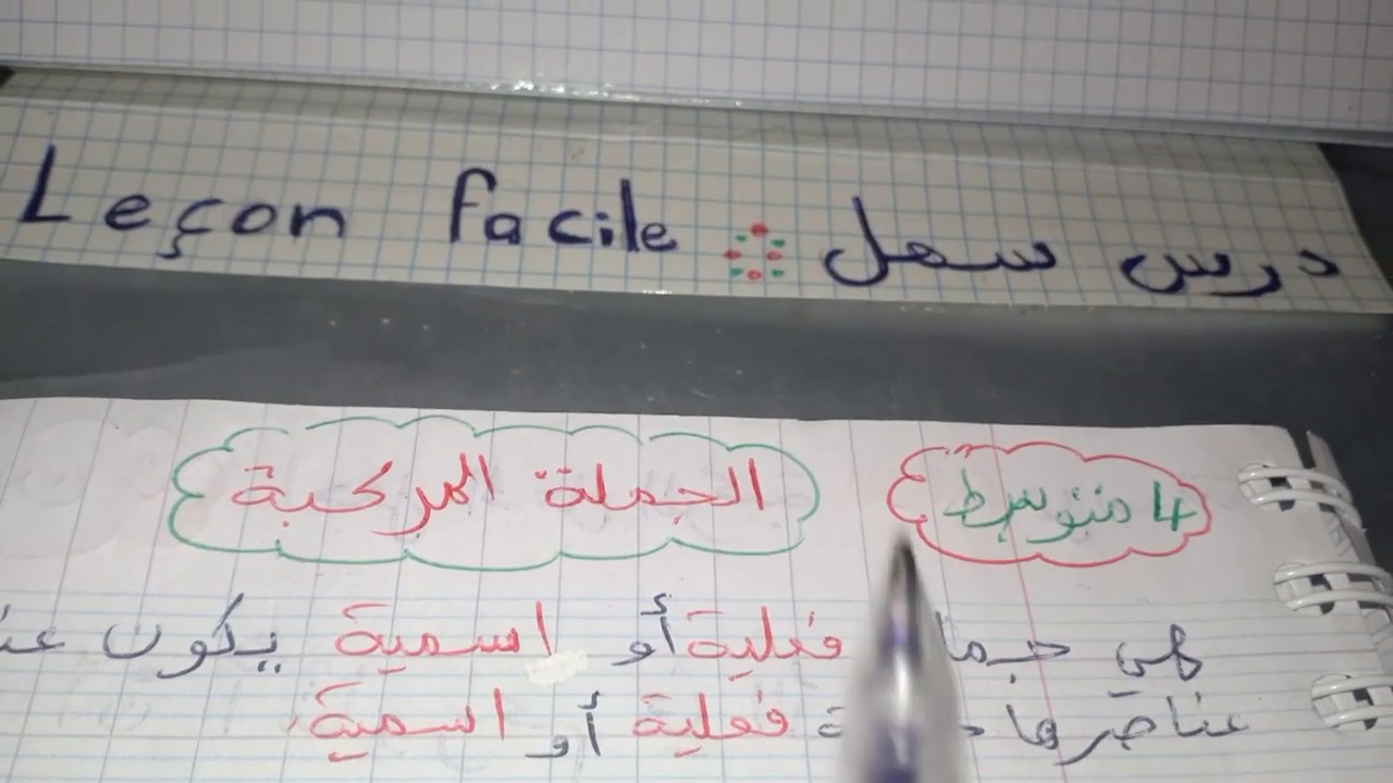 الجملة  المركبة  +  تمارين  نموذجية  4  متوسط